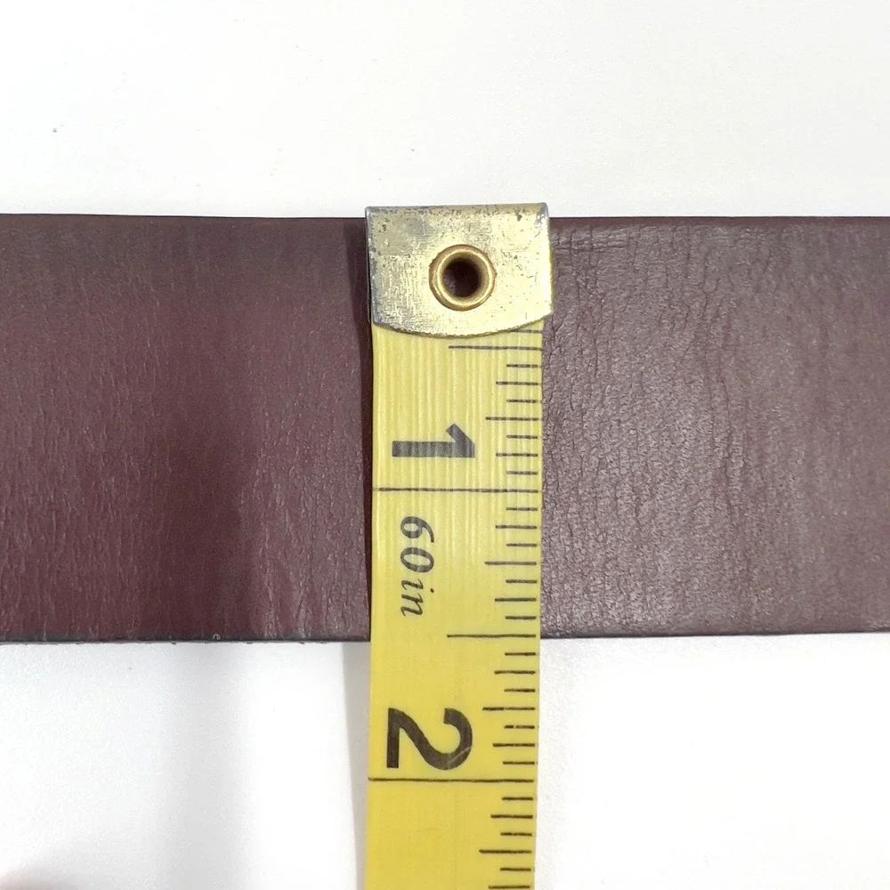 Carhartt Men's Anvil Belt 2203 Dark Brown Bridle Leather Matte Black Buckle 36